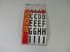 Klassen Bronze 9110 2" Black & White Vinyl Letter Kit 70 Characters ! NWB !
