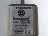 Bussmann 170M3620 Semitron 2-Pin Flat Bolt Square Body Fuse 450A 700V USED