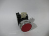 Eaton EM22P2B Red Flush Momentary Push Button 1NC USED