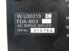 Daihen W-L00213C AC Servo Driver 5A Fuse NO PLUGS USED