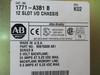 Allen-Bradley 1771-A3B1 12 Slot I/O Chassis SER B REV K02 96815008-A01 USED