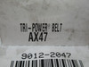 Gates AX47 9012-2047 Tri-Power Heavy Duty V-Belt 49.09"L .48"W .35"T ! NEW !