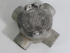 Crouse-Hinds GUAX36 Condulet X Outlet Box With Cover 1" USED
