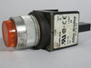 Allen-Bradley 800MR-Q24A Series D Pilot Light Amber Lens USED