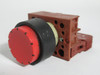 Siemens 3SB12-03-0LC01 Momentary Contact Raised Push Button 1NC Red Cap USED