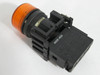 Allen-Bradley 800EP-P5 Pilot Light Amber Lens Comes With 800E-4D0 SER A USED
