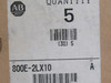 Allen-Bradley 800E-2LX10 Ser. A Green Contact Cartridge w/Latch 1NO 5-Pk ! NEW !