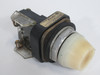 Allen-Bradley 800T-Q10W Series T Universal Pilot Light 120VAC White Lens USED