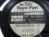 Toyo UTE420AW Ball Bearing Fan 100VAC 50/60Hz 14/15W USED