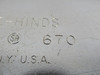 Crouse-Hinds 670 Steel Conduit Body Cover 2" Form 7 USED