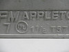 Appleton APPT57 Grayloy-Iron Tee Conduit Body 1-1/2" Form 7 w/o Cover NOP
