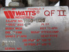 Watts PAS-I-1500M4 Actuator w/Butterfly Valve Assy 520lb-in Cast Iron 6" USED