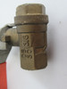 DynaQuip S92 Brass Ball Valve 3/8" FNPT PN40 600CWP 1/2 psi 150 WSP USED
