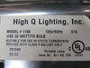 High Q Lighting Inc. 1148 Portable Lamp 120V 60Hz 0.51A Cracked Screen USED