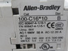 Allen-Bradley 100-C16D10 Series B Contactor 110V@50Hz *Cosmetic Damage* USED