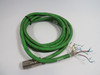 Allen-Bradley 2090-CFBM4DF-CDAF05 Ser A Power/Feedback 3m Cut Cable USED