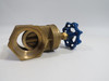 Fortune 2" Brass Gate Valve 200 WOG Blue Handle USED