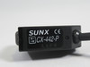 SUNX CX-442-P Photoelectric Sensor 12-24VDC 20mA 20-300mm w/ Cut Cable USED