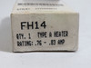 Cutler-Hammer FH14 Overload Relay Thermal Heating Element MISSING SCREWS ! NEW !
