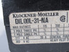 Klockner-Moeller DIL00L-31-NA Contactor 115V 20A 60Hz USED