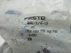 Festo 164981 QSL-1/4-12 Push-In L-Fitting R1/4 Thread 12mm Tube OD 10-Pk ! NWB !