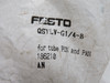 Festo 186210 QSYLV-G1/4-8 Push-In Y-Fitting G1/4" Thread 8mm Tubing OD ! NWB !