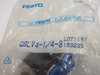 Festo 153235 QSLV4-1/4-8 Multiple Distributor R1/4" Thread 8mm Tube OD ! NWB !