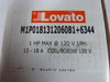 Lovato Electric M1P0181312060B1+6344 Starter 1HP 120VAC 1Ph 13-18A ! NEW !
