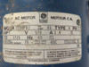 General Electric 4J196FB7 1Hp 1725RPM 575V 1.4A 3Ph 60Hz USED