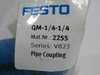 Festo 2255 QM-1/4-1/4 Sleeve Fitting G1/4" Thread 10-Pack ! NWB !