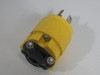 Pass & Seymour L5-15P Yellow Locking Plug 15A 125V 2P 3W USED