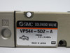 SMC VP544-5DZ-A Solenoid Valve 0.2-0.8MPa 21-26VDC Coil w/ Socket USED