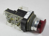 Allen-Bradley 800T-FXTQ24RA5 Ser T Illum Push-Pull/Twist Device Red 2NCLB USED