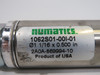 Numatics 1062S01-00I-01 Single Acting Pneumatic Cylinder 1-1/16" B 1/2" S USED