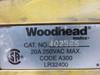 Woodhead 4023ES 3-Button Push Button Station w/ E-Stop 1NO 1NC 250V USED