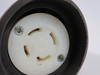 Hubbell HBL2723 Twist-Lock Connector 30A 250V 4W 3P w/ HBL6035 Boot USED