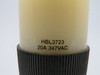 Hubbell HBL3723 Twist-Lock Connector 20A 347V 3W 2P USED