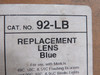 Edwards 92-LB Blue Lens for 92 Series Beacon Light & Horn ! NEW !