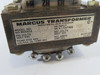 Marcus MO100B Transformer 100VA Pri./Sec 120/240V 50/60Hz 1 Phase USED