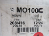 Marcus MO100C Control Transformer 100VA Pri 208/416V Sec 12/24V COS DMG ! NEW !