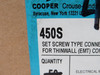 Crouse-Hinds 450S EMT Set Screw Connector 1/2" Lot of 37 NEW