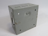 Generic Enclosure Box 6x6x4" No Cover 2 Knockouts USED