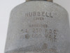 Hubbell 21415A Hubbellock Plug 30A@600VAC 20A@250VDC *Some Rust/Chips* USED