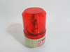 ZXDZ LTE-1081J Red Rotating Industrial Signal Light *Cracked Base Clip* USED