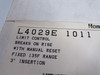 Honeywell L4029E-1011 Limit Switch 3" Insertion 135F Range ! NEW !