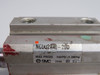 SMC NCDQ2A40-20D Cylinder 40mm Bore 20mm Stroke 145psig MOD'D PISTON USED