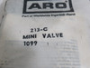 ARO 213-C Manual Control Valve 3 Way 2-Pos 1/8" NPT ! NEW !
