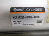 SMC NCA1R250-0700-X2US Med Duty Air Cylinder 2.5" B 7" S SHELF WEAR USED