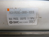 SMC NCA1R250-0900-X2US Med Duty Air Cylinder 2.5" B 9" S COSMETIC DMG USED