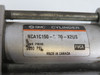 SMC NCA1C150-0100-X2US Med Duty Air Cylinder 1.5"B 1"S NoClevis SHELF WEAR USED
